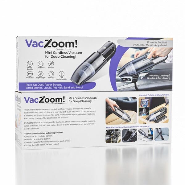 VacZoom: Mini Cordless Vacuum Simple Showcase 