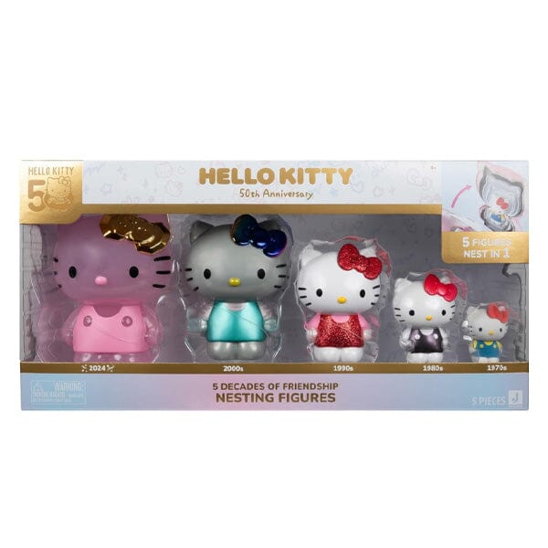 Sanrio: Hello Kitty and Friends 50th Anniversary Nesting Figures (5pc) Simple Hello Kitty 