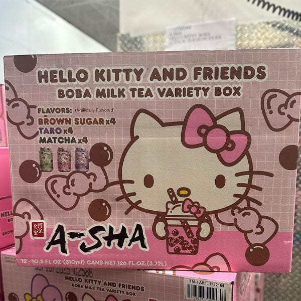 Hello Kitty x A-Sha Boba Milk Tea Variety Box (12pk) Simple Showcase 