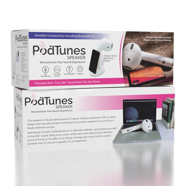 PodTunes: Giant Earbud Speaker w/ Stand Simple Showcase 