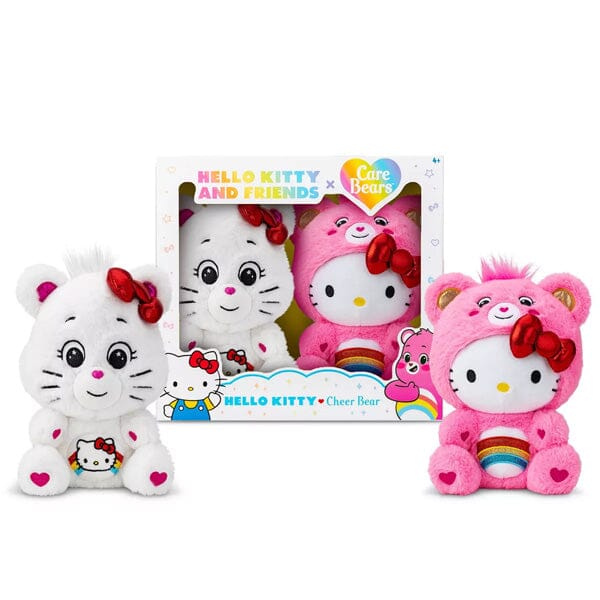 Hello Kitty 50th Anniversary Care Bear Plush (2pk) Simple Showcase 