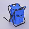 Cooli Tote : 3 In 1 Cooler Backpack & Stool - Blue