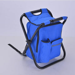 Cooli Tote : 3 In 1 Cooler Backpack & Stool - Blue Simple Showcase 