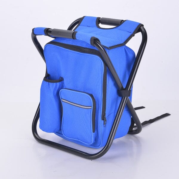 Cooli Tote : 3 In 1 Cooler Backpack & Stool - Blue Simple Showcase 