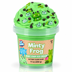 LIT Slime Animal Charms Collection Scented Slime Jar (7.1oz) Minty Frog