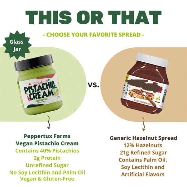 Peppertux: Vegan Pistachio Cream 7oz Simple Showcase 