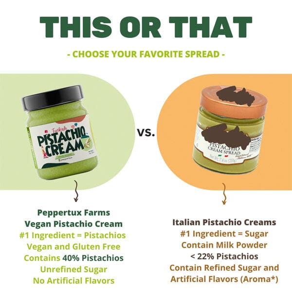 Peppertux: Vegan Pistachio Cream 7oz Simple Showcase 