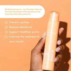 Hismile: Anti-Cavity Toothpaste | Peach Iced Tea Flavor Simple Showcase 