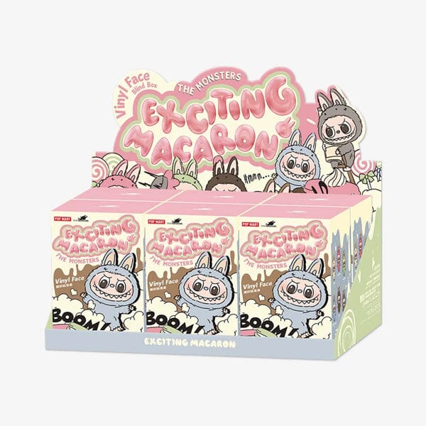 Pop Mart x THE MONSTERS: Exciting Macaron Series Plush Keyring Figurine Blind Box (1pc) Simple Pop Mart 