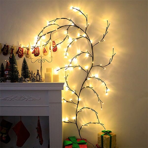 DecoVines | Decorative Faux Willow Vines w/ LED Lights! Simple Showcase 