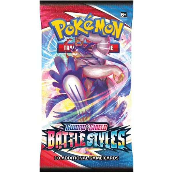 Pokémon TCG: Sword & Shield Battle Styles Booster (1 Assorted Pack of 10 Cards) Simple Pokémon 