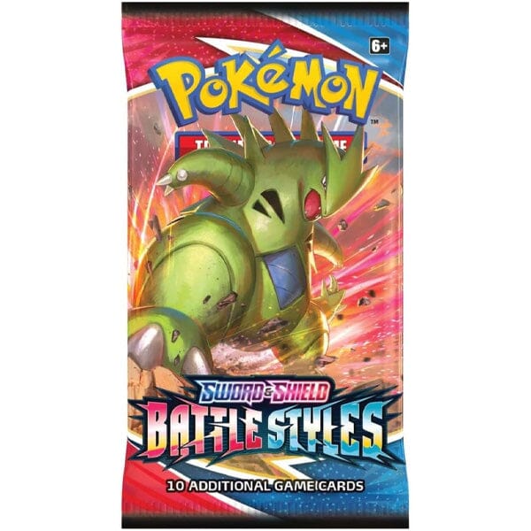 Pokémon TCG: Sword & Shield Battle Styles Booster (1 Assorted Pack of 10 Cards) Simple Pokémon 