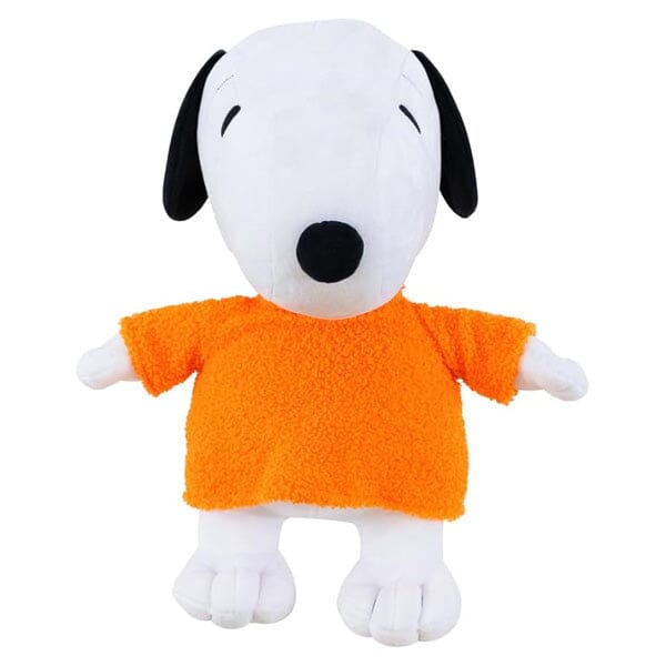 Snoopy Cuddle Pillow w/ Cozy Orange Sweater Simple Exclusive 