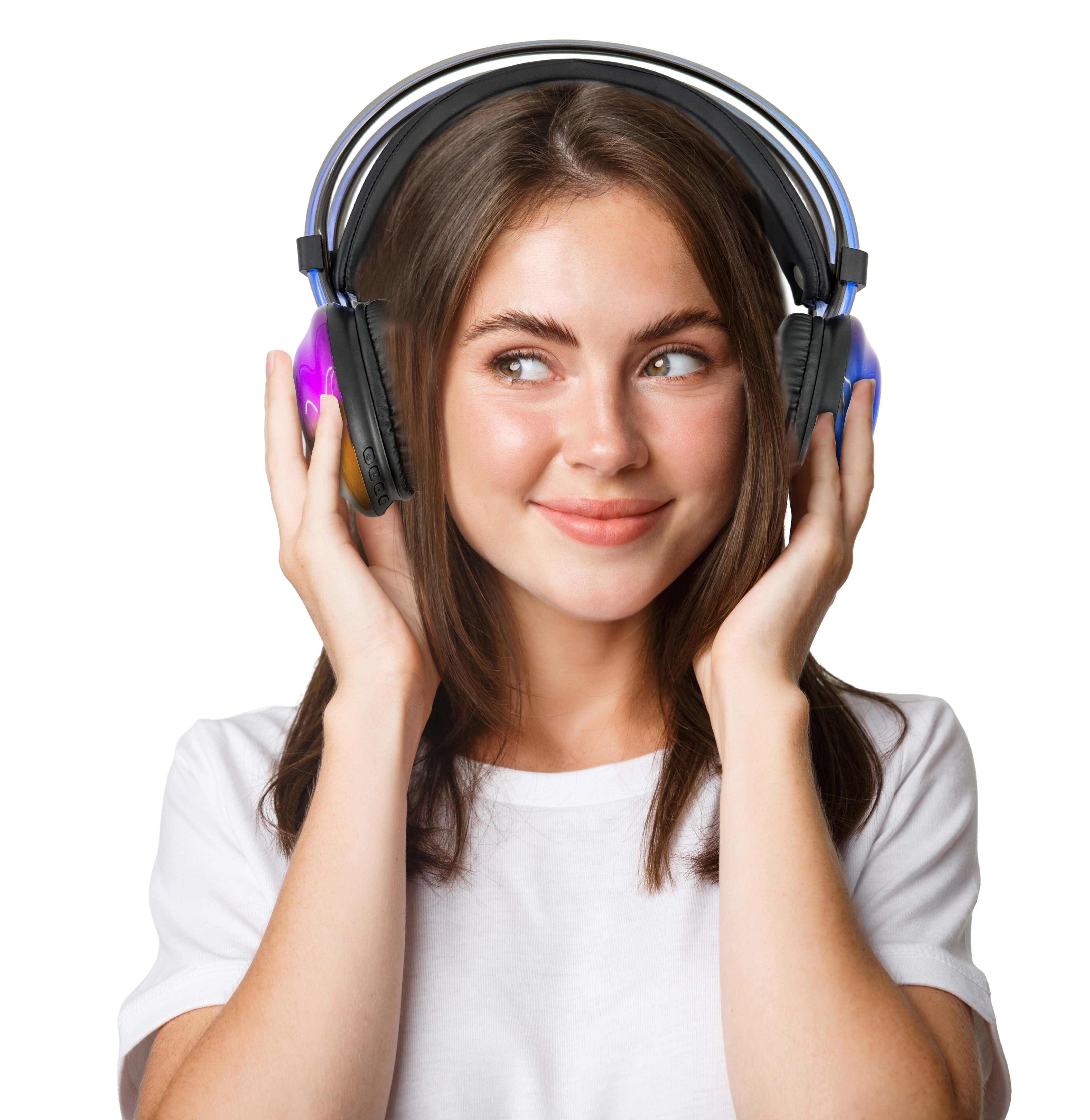 Disco Rave: Wireless HD Headphones with RGB Lights Simple Exclusive 