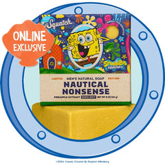 Dr. Squatch® SpongeBob™ Nauticaul Nonsense All-Natural Bar Soap For Men (1pc) Limited Edition Simple Showcase 