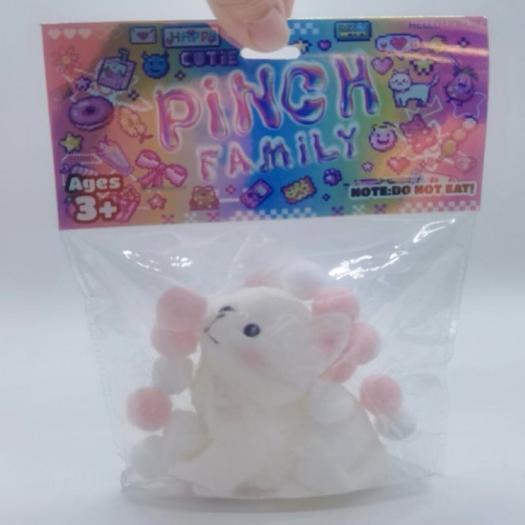 Pinch Family: Taba Squishy White Cat Fidget Simple Pinch Family 