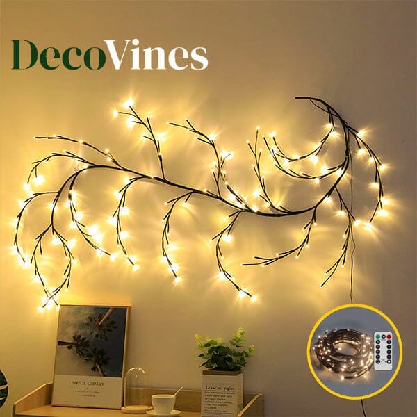 DecoVines | Decorative Faux Willow Vines w/ LED Lights! Simple Showcase 