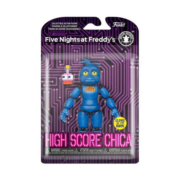 Funko POP! Games: Friday Night's At Freddy's | High Score Chica Action Figure (Glow in the Dark) Simple Showcase 