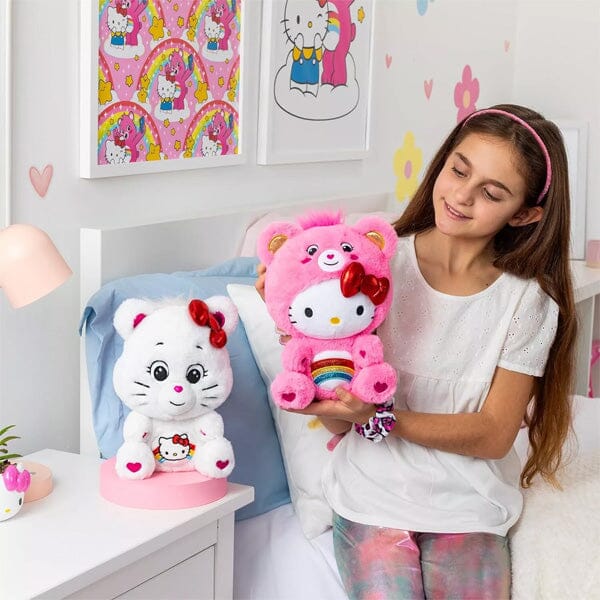 Hello Kitty 50th Anniversary Care Bear Plush (2pk) Simple Showcase 