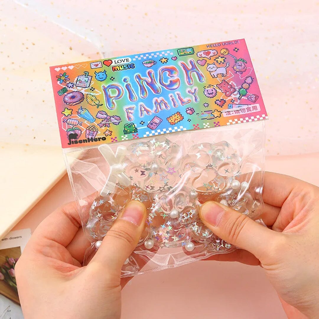Pinch Family: Taba Squishy Transparent Mini Cat Paw Fidget Simple Pinch Family 