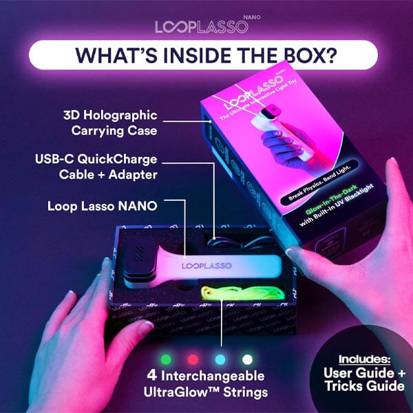 Loop Lasso® NANO: The Original Glow-in-The-Dark String Shooter Toy Simple Showcase 