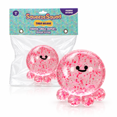 SqueezeSquad Taba Deluxe Premium Silicone Squishies® Fidget Toy - Fuchsia Octopus