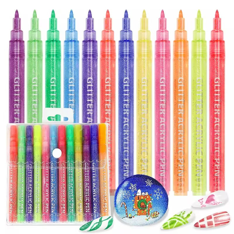 TouchHero - Glitter Pen Markers - 12pk