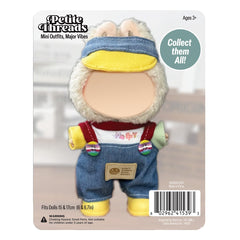 Outfit: Multi-Color Denim Overalls & Visor for Dolls - Petite Threads Simple Exclusive 