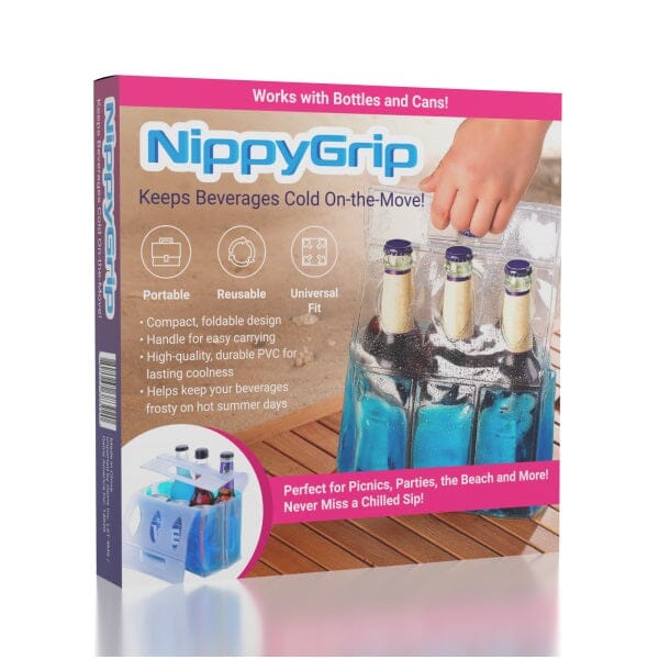 Nippy Grip PVC Bottle-Can Cooler Simple Showcase 