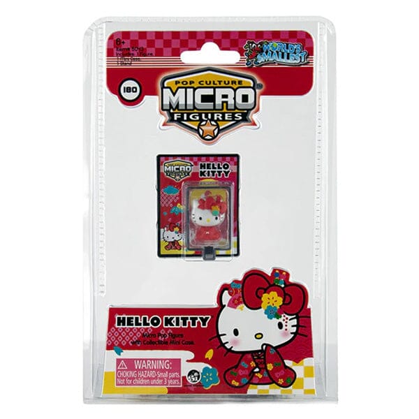 The World's Smallest Collection: World's Smallest Hello Kitty Pop Culture Micro Figures | Ships Assorted Simple Showcase 