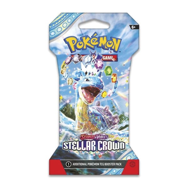 Pokémon TCG: Scarlet & Violet Stellar Crown | Assorted Sleeved Booster Pack Simple Showcase 
