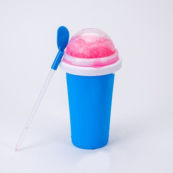 ProKitchen SQUEEZur Instant Slushie Maker Cup | Includes Straw/Spoon | NEW Colors! - Blue ProKitchen SQUEEZur Instant Slushie Maker Cup | Includes Straw/Spoon | NEW Colors! - Blue