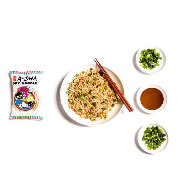 Hello Kitty x A-Sha My Melody Mandarin Noodles w/ Friendly Scallion Sauce (5 pk) Simple Showcase 