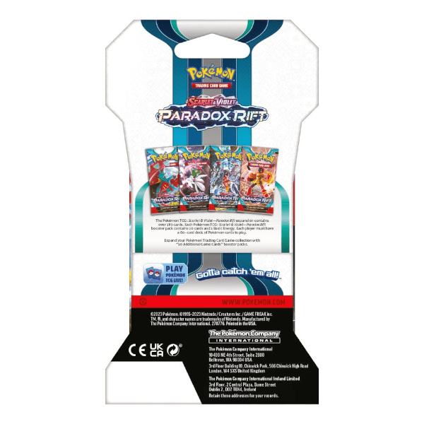 Pokemon - Scarlet & Violet: Paradox Rift Sleeved Booster Pack Pokemon - Scarlet & Violet: Paradox Rift Sleeved Booster Pack