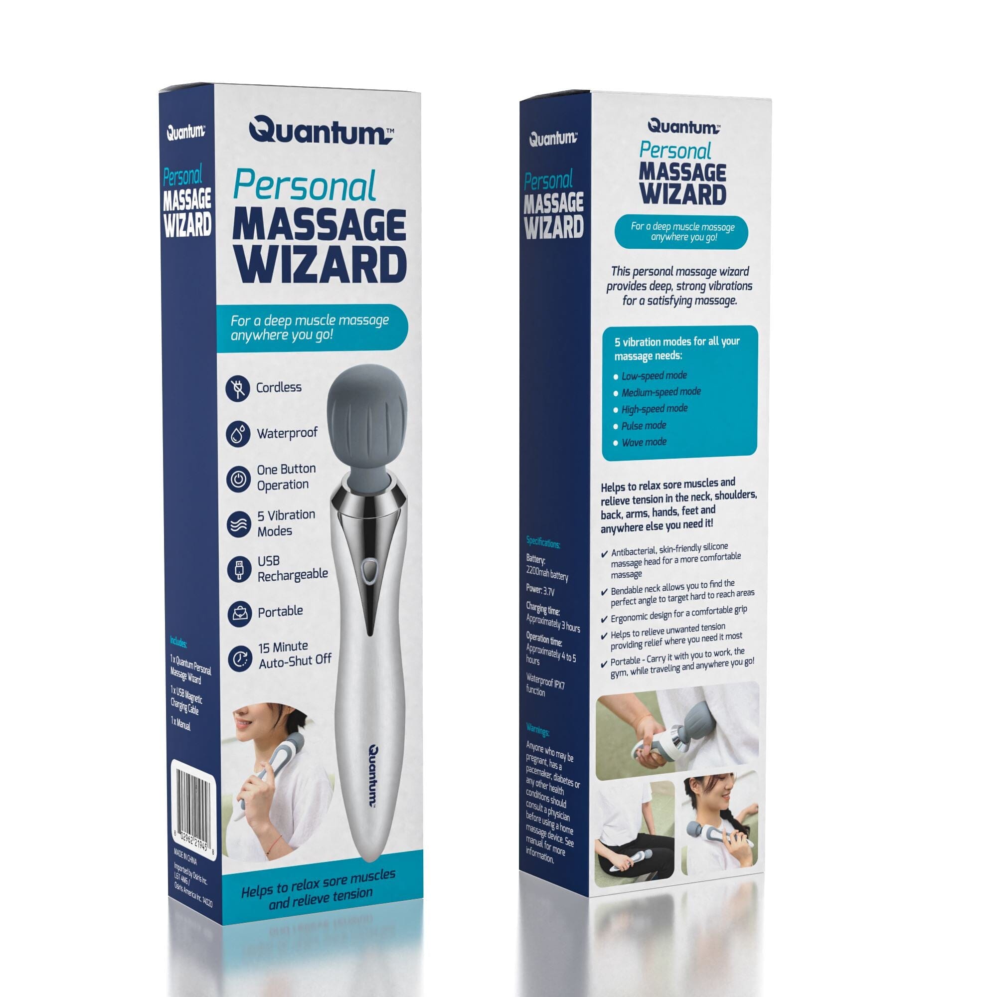 Quantum™ Personal Massage Wizard Simple Showcase 