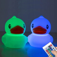 QuackerDelight: Decorative Rubber Ducky Night Light | Color Changing Simple Showcase 