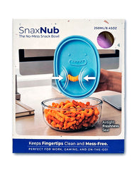 SnaxNub The No-Mess Snack Bowl w/ Silicone Pinchers (250mL Capacity) Color Ships Assorted