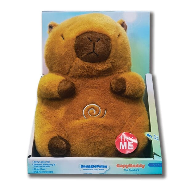 SnugglePulse: CapyBuddy The Capybara 10" Breathing Sensory Plush Toy Preorder Showcase 