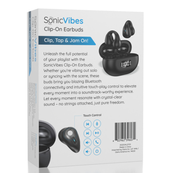 Sonic Vibes Clip On Earbuds Squeezable Earbuds Showcase US