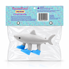 SqueezeSquad Italian Brainrot Taba Deluxe Premium Silicone Squishies® Fidget Toy - Shark Meme Buddy