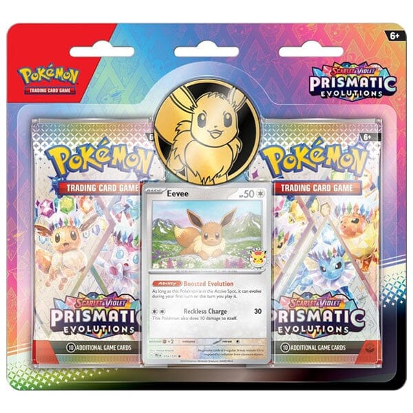 Pokémon TCG: Scarlet & Violet 8.5 Prismatic Evolutions Two-Pack Blister w/ Coin Simple Pokémon 