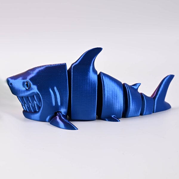 3D Treasures 3D-Printed Articulated Shark Fidget Toy (Multiple Colors) Simple Exclusive 