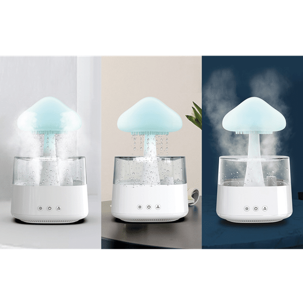 Esencia SerenceMists: (800mL) 4-in-1 Rain Cloud Humidifier Simple Showcase 