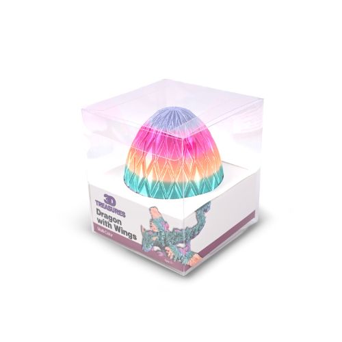 3D Printed Winged Dragon Scale Egg Fidget Toy - Multiple Colours