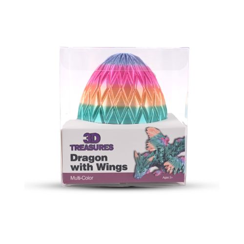 3D Printed Winged Dragon Scale Egg Fidget Toy - Multiple Colours