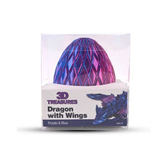 3D Printed Winged Dragon Scale Egg Fidget Toy - Multiple Colours