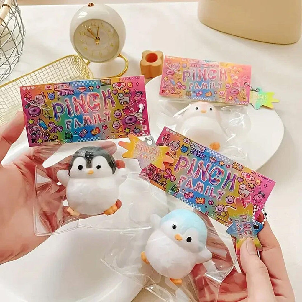 PINCH FAMILY スクイーズ　お得な 16個セット Pinch Family: Taba Squishies® Penguin Fidget (Assorted Styles