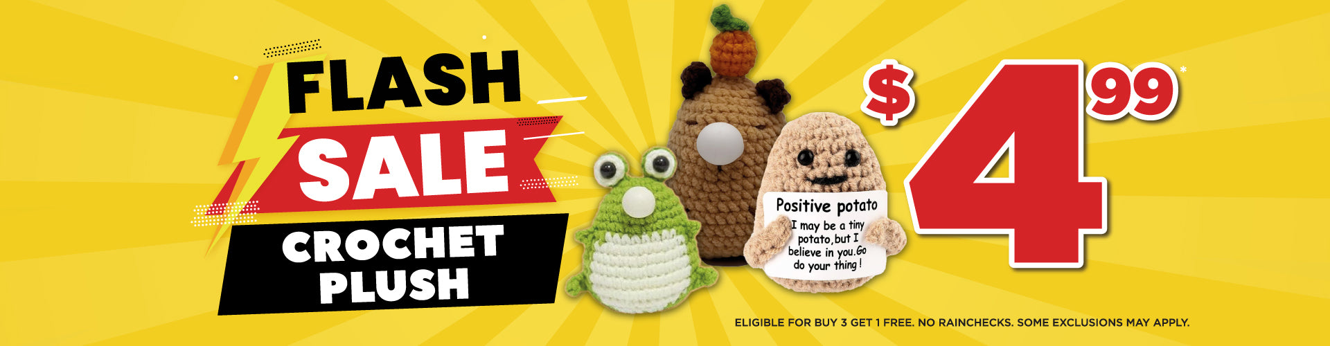 Mini Crochet Plush Toys Flash Sale