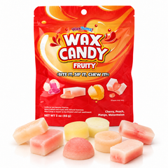 WaxYums! Chewy Gushing Fruity Wax Candy Bag (85g)