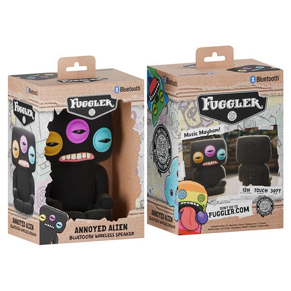 Fuggler Annoyed Alien Flocked Bluetooth Wireless Speaker Simple Fuggler 